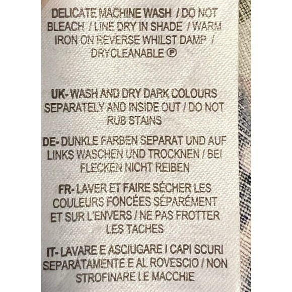 BODEN Laurie 100% Linen Paisley Print Shift Dress 3/4 Sleeve Pockets Preppy 2R - Picture 9 of 10